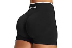 JOYSPELS Damen Scrunch Sport Shorts, Nahtlose Leggings Gym Sporthose Kurze Radlerhose Push Up Leggins für Sommer