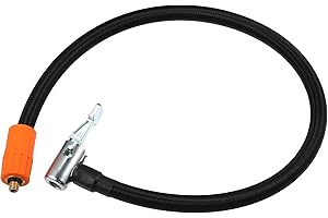 A ABSOPRO 50cm Auto Pneumatico Gonfiatore Estensione Tubo Flessibile con Blocco Mandrino Adattatore Tubo