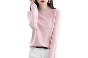 NEARFLYING Cashmere Sweaters for Women, 100% Cashmere Lightweight Long Sleeve Crew Neck Pullover Knit Jumpers