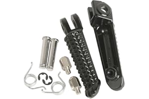 XMT-MOTOR Moto Frente Reposapiés Estriberas Clavijas para pies Pedales footrest para Yamaha YZF R1 1998-2014 YZF R6 1999-2012 YZF R6S 2003-2008