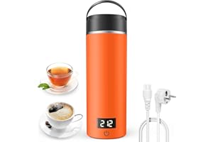 AIRMSEN Bollitore Piccolo con 6 Impostazioni di Temperatura, Mini Bollitore Elettrico da 500 ml con Acciaio Inossidabile 316, 4 Modalità di Mantenimento in Caldo e Display a LED Della Temperatura