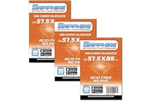 Red Glove - 3 Pack 100 Sapphire Sleeves Orange, 57,5 x 89 cm, SPORANGE3P