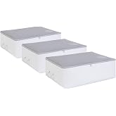 Ocean Home Textile 3'l&uuml; B&uuml;y&uuml;k Boy Gri Renk Stuff & Things Baza Altı Hur&ccedil; Set