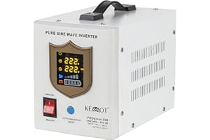 Notstromversorgung KEMOT PROsinus-800URZ3405 Wechselrichter Reiner Sinus Ladefunktion 12V 230V 800VA/500W, weiß