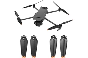 O'woda Mavic 3 Elica a Basso Rumore Pieghevole Dell'elica Ultraleggera Lama per Drone Blade di Ricambio Sgancio Rapido Eliche per DJI Mavic 3 Accessori, Bordo Arancione, 2 Paia