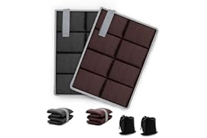 KJSXUUE Poduszka do siedzenia na zewnątrz, 2 sztuki, odporna na warunki atmosferyczne, składana, wiatroszczelna deszcz i izolacja cieplna, do wędrówek, aktywności na świeżym powietrzu, (czarna)