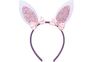 YUNHENTONG Serre Tête Pâques Enfant, Mignon Serre Tete de Pâques, Feutre Bandeau Paques Adulte, Intéressant Serre Tête Poussin Lapin pour Fête à Thème du Pâques Accessoires