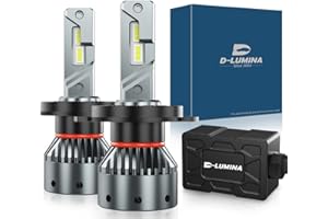 D-Lumina Ampoule H4 LED Voiture Anti Erreur Canbus 100W 16000LM Auto Car Lampe Feux Conversion Ampoule Light 6000K - 2 Ans de Garantie，2 pièces