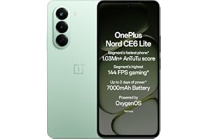 OnePlus Nord CE6 Lite | 6GB+128GB | Vivid Mint | Segment's Fastest Dimensity 7400 Apex Processor | 7000mAh Battery | Segment'