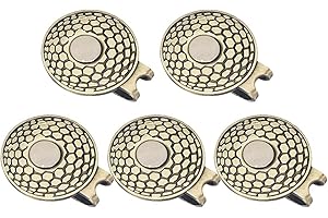 Angeer 5 Pcs/Set Magnetic Golf Hat Clips Golf Ball Marker Holder Men Women Golfer Gifts Golf Sports Court Accssories For Golf Gloves Hats Bags Caps Visor Belt Pocket Lot