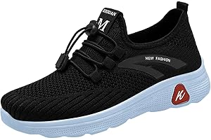 GENERIC Lightweight Breathable Mesh Sneakers,Women Casual Lace up Walking Shoes,Non Slip Orthopedic Gym Shoes,Tennis Shoes,Outdoor Fitness Fashion Jogging Shoes for Work Trekking Camping Climbing
