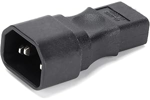 TOPINCN IEC320 C14 Hane Till IEC 320 C9 Hona Nätadapter Super Reptålig för Resor, Hushållsapparater, Kompakt Storlek, Märkeffekt