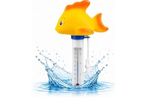 Flytande termometer - Vattentermometer för pool & simbassäng & varmt vatten - för exakt mätning (fisk)
