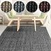 Produktbild casa pura Jute Teppich Webteppich aus Naturfaser | Moderner Juteteppich | Natürliche Sisal Optik für Wohnzimmer, Esszimmer und Flur | Große Auswahl | Grau - 200x300 cm
