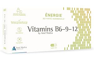 ASTEL MEDICA Vitamines B6, B9, B12, Gélules, Énergie, Activité Hormonale, Réduit la Fatigue, Meilleur Métabolisme Énergétique (32)
