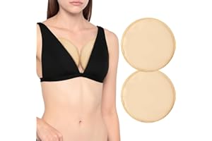 SHCHME 2 PCS Castor Oil Pack, Castor Oil Pack Wrap Breast Pads, Reusable And Washable Castor Oil Pack Compress for Breast (Oil Not Included)(Breast Pads Khaki)