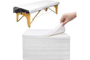 Xiaozhifu 80 Pieces Disposable Bed Sheet, Disposable Massage Table Bed Sheet, Massage Table Cover, Massage Sheet for Beauty Salon, SPA, Hospital Beds, Tattoo Hotels, 80 x 180 cm