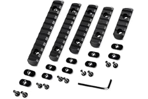YAOYYG Rails Picatinny, Five - Section Rail Handguard 5/7 / 9/11 / 13 Fente, Five - Section Rail Toy Accessoires Modèle Décoratif, avec Vis Clé Rainures