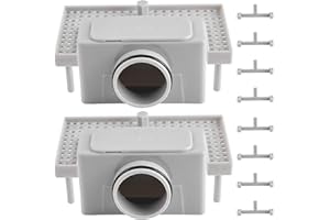 BEHOGAN 2 pezzi per canalina doccia sifone, filtro per canalina doccia con tappo antiodore, filtro per canalina doccia con 4 fibbie per canaline doccia, filtro per capelli, scarico del pavimento, scarico