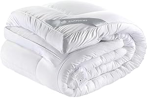 ECOBIZ Single Mattress Topper for Single Bed 10CM Soft Fluffy Mattress Topper Single Bed Mattress Topper with Strong Straps Hypoallergenic 4-Inch Single Bed Topper Extra Thick for Luxury & Comfort 90X190CM