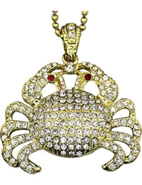 Hip Hop Halskette / Raperkette in gold Anhänger Basketballkorb