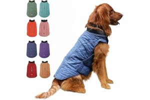EMUST Dog Jackets for Winter, Cold Weather Coats for Dogs, Soft Winter Jackets for Medium Large Dogs, Dog Winter Vest for Small Medium Large Dogs, 7 Sizes 13 Colors (Large(Pack of 1), Royal Blue)