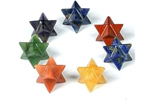 Jet International Lot de 7 Chakra Star Merkaba géométrie sacrée livret gratuit Crystal Therapy.