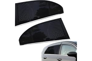 AEROGLO 2pcs Car Window Shades, Car Sun Shades Block UV Rays for Side Window, Full Window Mosquito Net Protection Car Blackout Window Covers Sun Shades for Front Rear Side Windows