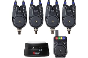Prologic C-Series Pro Alarm Set 4+1+1 All Blue - Set de alarma de mordida para pesca de carpa, accesorios de pesca