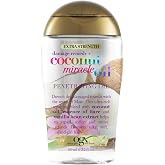 OGX Coconut Miracle Oil Extra Strength Repair Hair Oil 100ml | Anti-Frizz, Softens and Brings Shine, With Coconut Oil and Tia