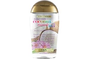 OGX Olio Capelli Damage Remedy + Coconut Miracle Oil, Hair oil con Olio di Cocco per capelli, Siero capelli secchi e danneggiati con azione anti-crespo per risultati morbidi e lucenti, 100 ml