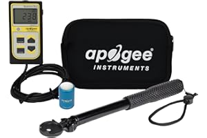 Apogee Instruments MQ-500 Full-Spectrum Quantum PAR Meter & AM-330 Wand Bundle - Digital PPFD Meter for LED Greenhouse Grow Lights, Sunlight, & Plant Monitoring