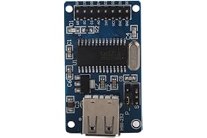 ASHATA HW-252A CH376 U Disk USB Module Support 8-bit Parallel Port Asynchronous Serial Port,Support USB Storage Devices Including U Disk, USB Hard Disk, USB Flash Drive and USB Card Reader.