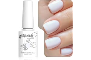 Vishine 8ml Gelpolish UV LED Soak Off Varnish Color Gel Nail Polish Manicure Salon Clear White #1433