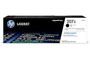 HP 207X W2210X Toner Noir Grande Capacité Authentique pour HP Color LaserJet Pro M255 / M282 / M283, XL