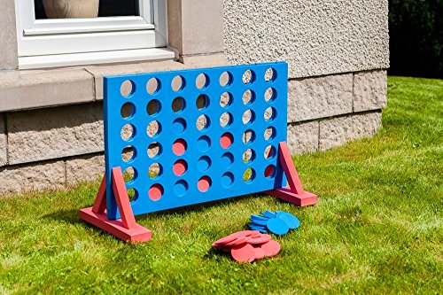 Hillington Â® Giant EVA 4 In A Row Connect 4 Garden Outdoor Game - Ideal For Family And Nursery / School Activities