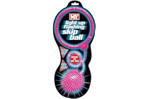 CELINO making your day Kids Ankle Skip Ball Light Up Summer Garden Outdoor Game Toy Jump Skipping Rope (Pink)