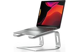 NULAXY Support Ordinateur Portable Notebook Stand, Support, Riser Compatible avec Dell, HP, Samsung, Lenovo Tous Les Ordinateurs Portables 10-16" (Argent