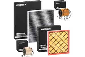 RIDEX 4055F28438 Kit de filtros Juego de filtro Set de filtros Juego de filtros compatible con VW TOURAN 1T3, OPEL Astra J Sports Tourer P10 Astra J Hatchback P10 Meriva B Monospace S10 ASTRA J Sedán