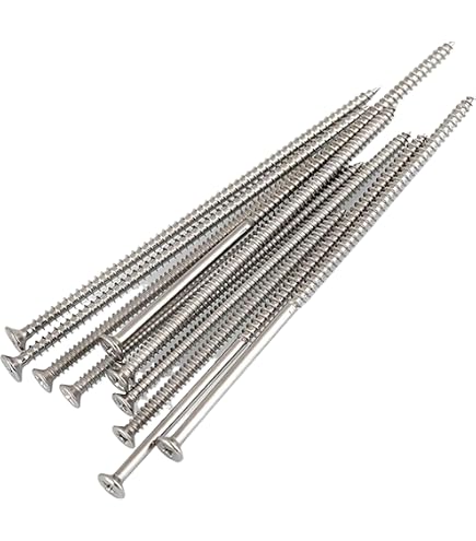 Timco-Viti per legno a doppio filetto-PZ-Testa svasata - Zincate-8 x 3