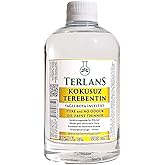 TERLANS Kokusuz Terebentin 500 ml | Yağlı Boya İnceltici | Kokusuz, D&uuml;ş&uuml;k U&ccedil;uculu Profesyonel Resim Malzemesi ve At&ouml;lye Kulla