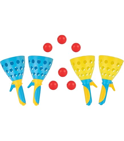Jeu De Balles Collantes Et Raquettes Velcro Pour Enfants - Set De 4 Raquettes + 4 Balles - Jouet Extérieur éducatif 3-10 Ans Pour Jardin, Plage, Parc
