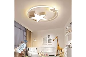 AHQX Plafoniera LED LED Modern Bambini Lampada Da Soffitto Nursery Boys Girls Ciondolo Stile Starry Dimmerabile Con Telecomando Camera Letto Soggiorno Luci Pendenti Lampadario Stanza Dei Bambini