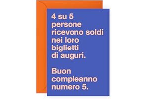 Central 23 Biglietto Compleanno Divertente - Rude per Amici - per Figlio o Figlia - Adesivi in Dotazione - by