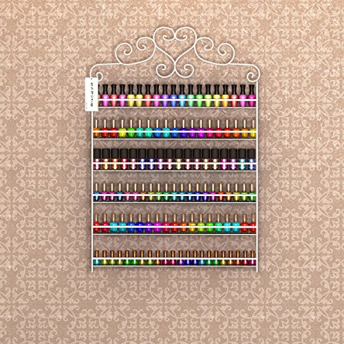 Dazone® 6-tier Metall Herz Nagellack Organizer Aromatherapie und ätherischen Ölen Regal Lippenstiftständer Aufbewahrung (Weiß) - 2