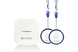 Retekess TH011-TH013 Wifi Inteligentny Bezprzewodowy System Pagera dla Opiekunów, System Ostrzegania Pielęgniarki, 2 Przyciski Połączenia Alarmowego dla Starszych Pacjentów Niepełnosprawnych Seniorów