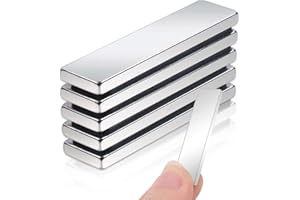 DGDUBRB Magnets for Crafts, 40x10x3mm Strong Fridge Magnets Heavy Duty, Small Rare Earth Magnet Rectangle Neodymium, Muti-Use Tiny Magnet for Whiteboard, DIY, Notice Board