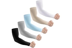 LUOLIIL VOE Sun Protection Cooling Arm Sleeves for Men &Women,Compression Sleeves for Football, Golf & Volleyball