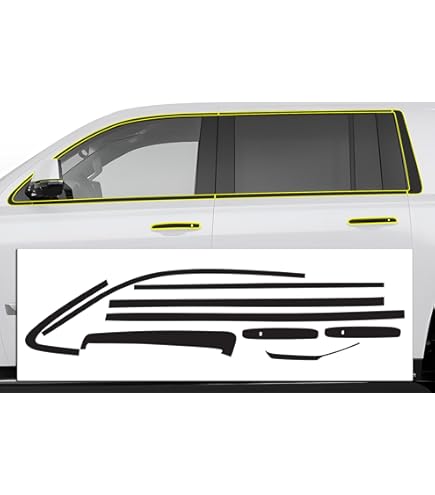 Driver & Passenger Side B-Pillar Windshield Outer Pillar Trim