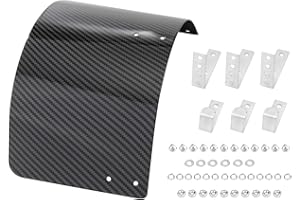 Skyplanet Carbon Fiber Air Filter Heat Shield Car Universal Stainless Steel Cone Cold Air Intake Cone Cover Vehicle Accessories